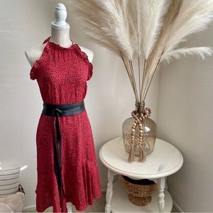 Red Cheetah Print Dress